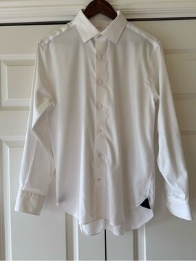 Lorenzo Uomo - Perfect White Shirt Trim Fit White Dress Shirt -  15.5  32/33